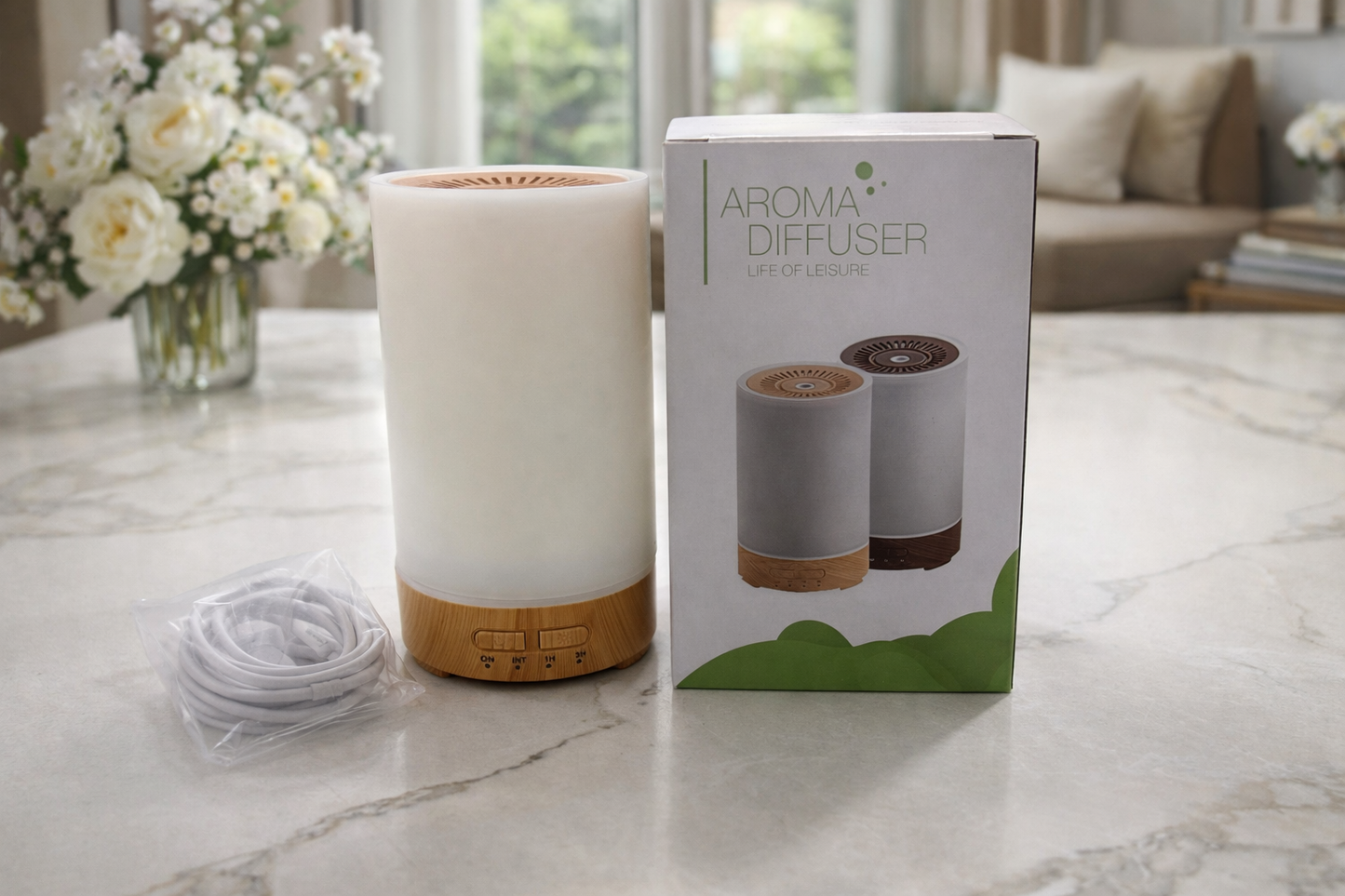 Nidra Vibe™ | Ultrasonic Essential Oil Diffuser & Ambient Light